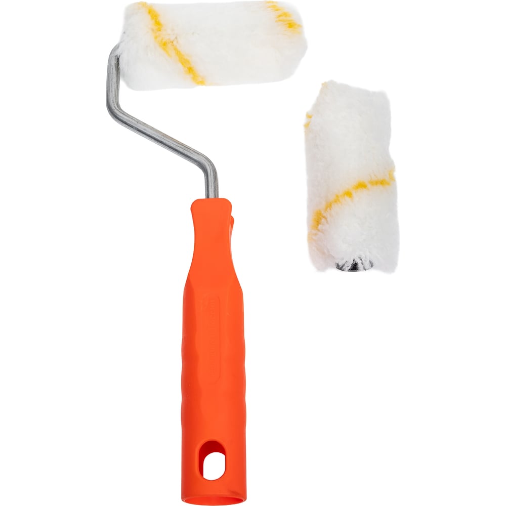 Изображение товара Малярный валик DECOR 70 мм мини-валики запаска 2 шт с ручкой