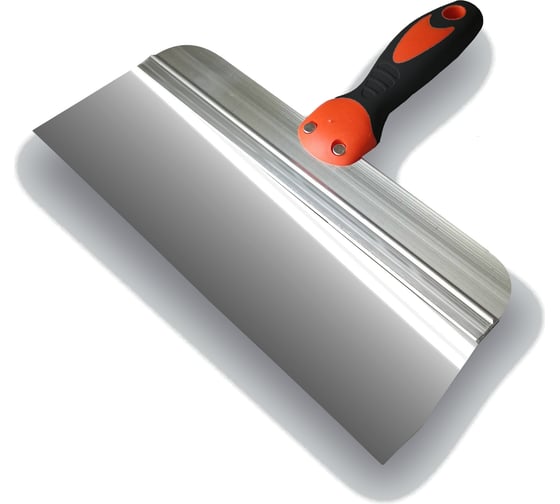 Изображение товара Шпатель DECOR 150 мм, ширина 75 мм, толщина 0,45 мм, двухкомпонентная ручка, нерж. сталь, фасадный