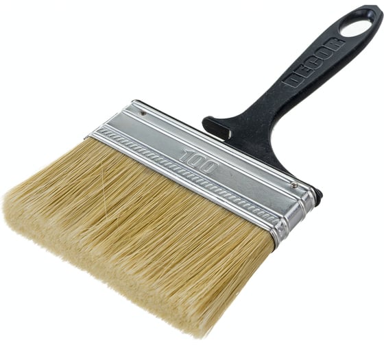 Изображение товара Кисть DECOR ХИТ 100х14 мм, светлая смешанная щетина, пласт. ручка 713-100