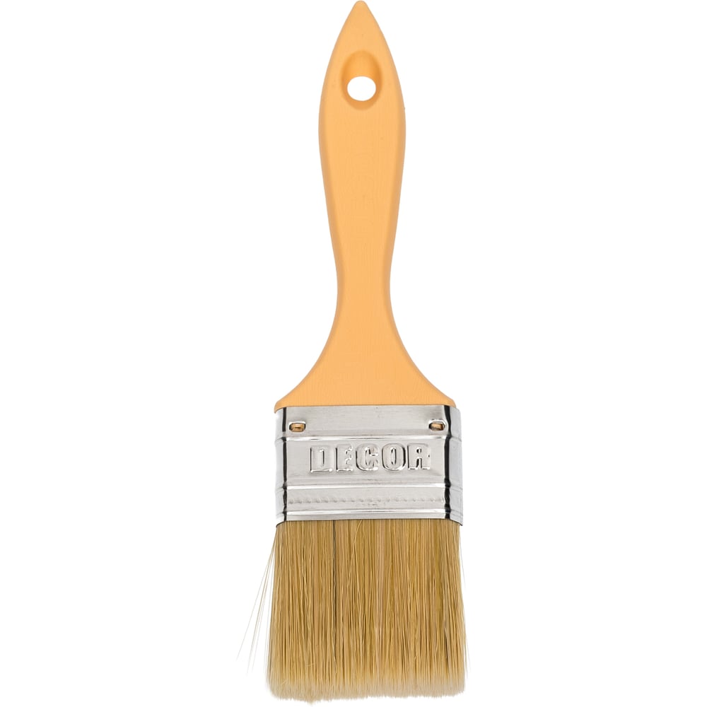 Изображение товара Профессиональная кисть DECOR Неделька Четверг 50х14 мм плоская светлая смешанная щетина