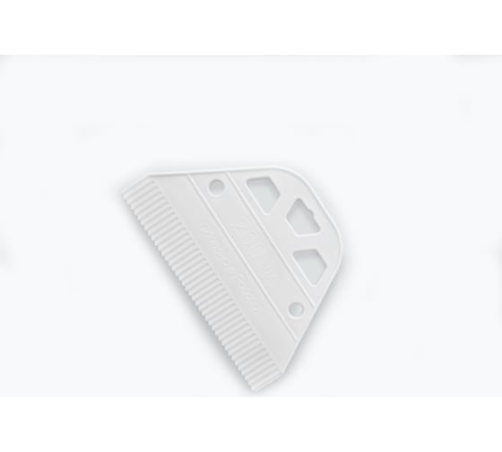 Изображение товара Шпатель DECOR 200 мм, ширина 55 мм, толщина 3 мм, зуб 1,6 мм, пластиковый, White Edition 316-5200