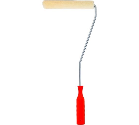 Изображение товара Валик DECOR 150 мм, d 15 мм, бюгель 6 мм, ворс 5 мм, велюр запаска, ручка удлиненная стандарт mini 11608124