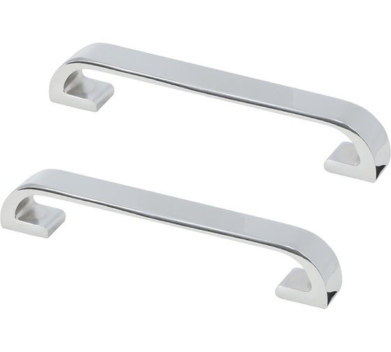 Изображение товара Комплект из 2 шт. Kerron ручка-скоба,160 мм, хром, S-4100-160 SET2(S-4100-160)