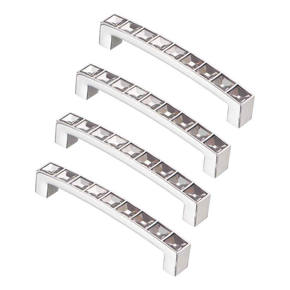 Изображение товара Комплект из 4 ручек-скоб Kerron с кристаллами хром ACR02-96