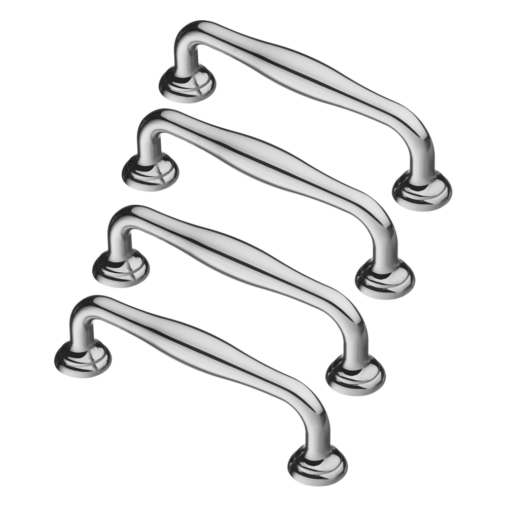 Изображение товара Комплект из 4 ручек-скоб Kerron S-2360-96 хром классика для мебели