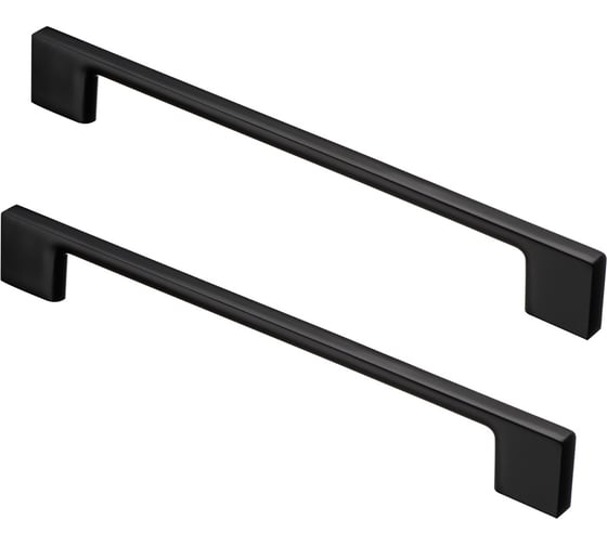 Изображение товара Комплект из 2 шт. Kerron ручка-рейлинг, 192 мм, матовый черный, R-3031-192 BL SET2(R-3031-192 BL)