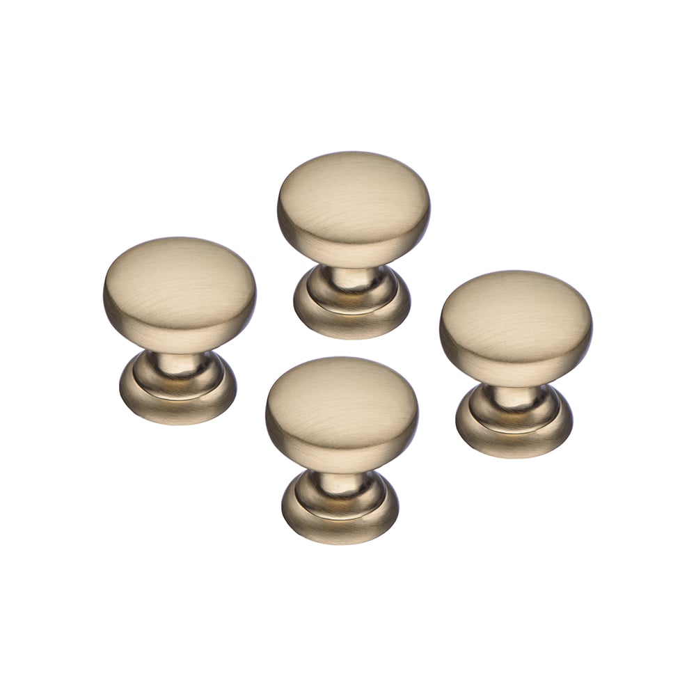 Изображение товара Комплект из 4 шт. Kerron ручка-кнопка, матовое золото, K-2360 BSG SET4(K-2360 BSG)