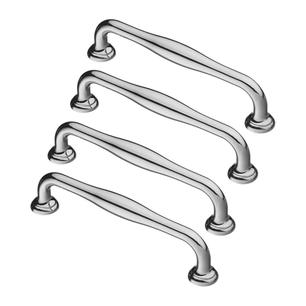 Изображение товара Комплект из 4 ручек-скоб Kerron 128 мм хром для мебели