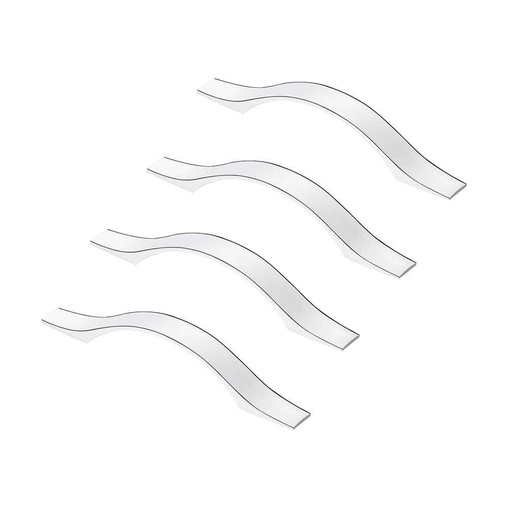 Изображение товара Ручки-скобы Kerron из алюминия с хромированным покрытием 96 мм, комплект 4 шт