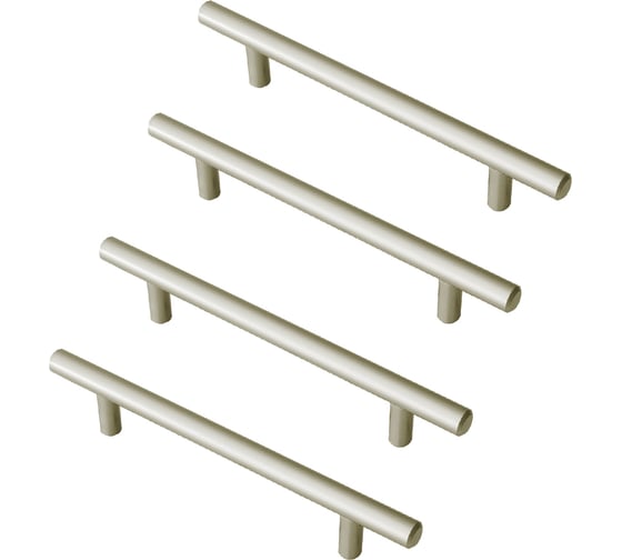 Изображение товара Комплект из 4 шт. Kerron ручка-рейлинг Ø12 мм, 128 мм, матовый никель, R-3020-128 SN SET4(R-3020-128 SN)