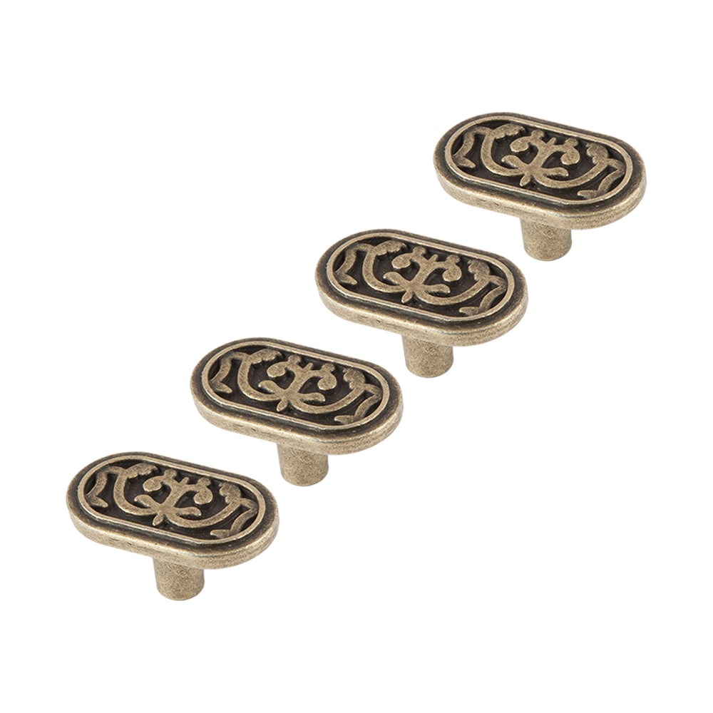 Изображение товара Комплект из 4 шт. Kerron ручка-кнопка RK-060 OAB, оксидированная бронза SET4(RK-060 OAB)