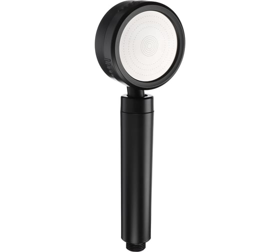 Изображение товара Лейка для душа RAIN 3 режима, вращение 360 градусов, 90 мм, черный 582-022