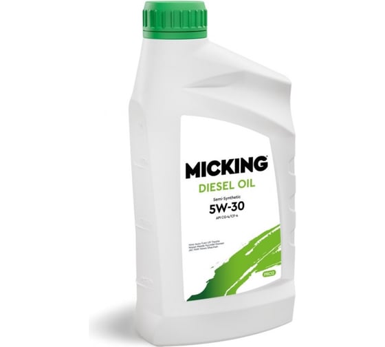 Изображение товара Моторное масло Micking Diesel Oil PRO2 5W-30 полусинтетическое API CG-4/CF-4 для дизельных двигателей 1 л M1211