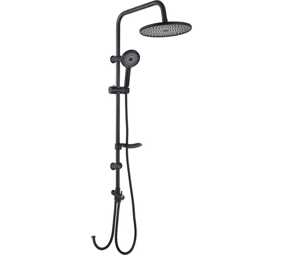 Изображение товара Душевая система RAIN верхний душ 1 режим, ручной душ 3 режима, черный 546-001