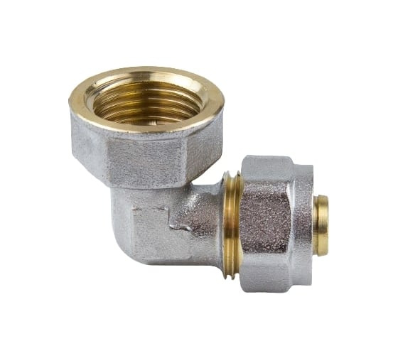 Изображение товара Угольник Aquasfera МП обжимной, латунь, Дн16х3/4х90 гр ВР 7007-02 027-8742