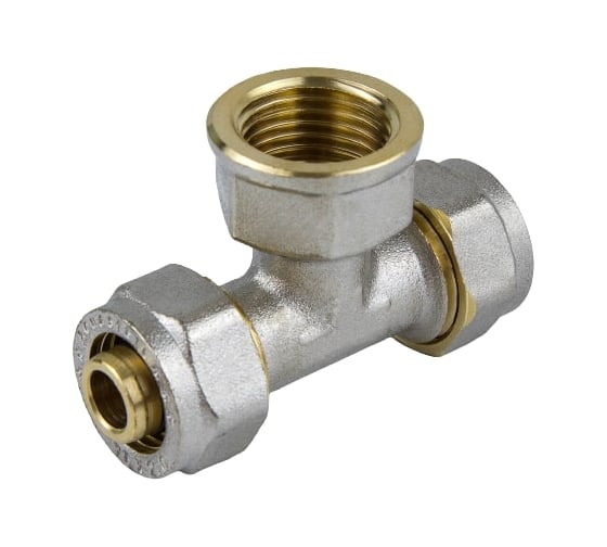 Изображение товара Тройник Aquasfera МП обжимной, латунь Дн32х1х32 ВР 7013-05 027-8772