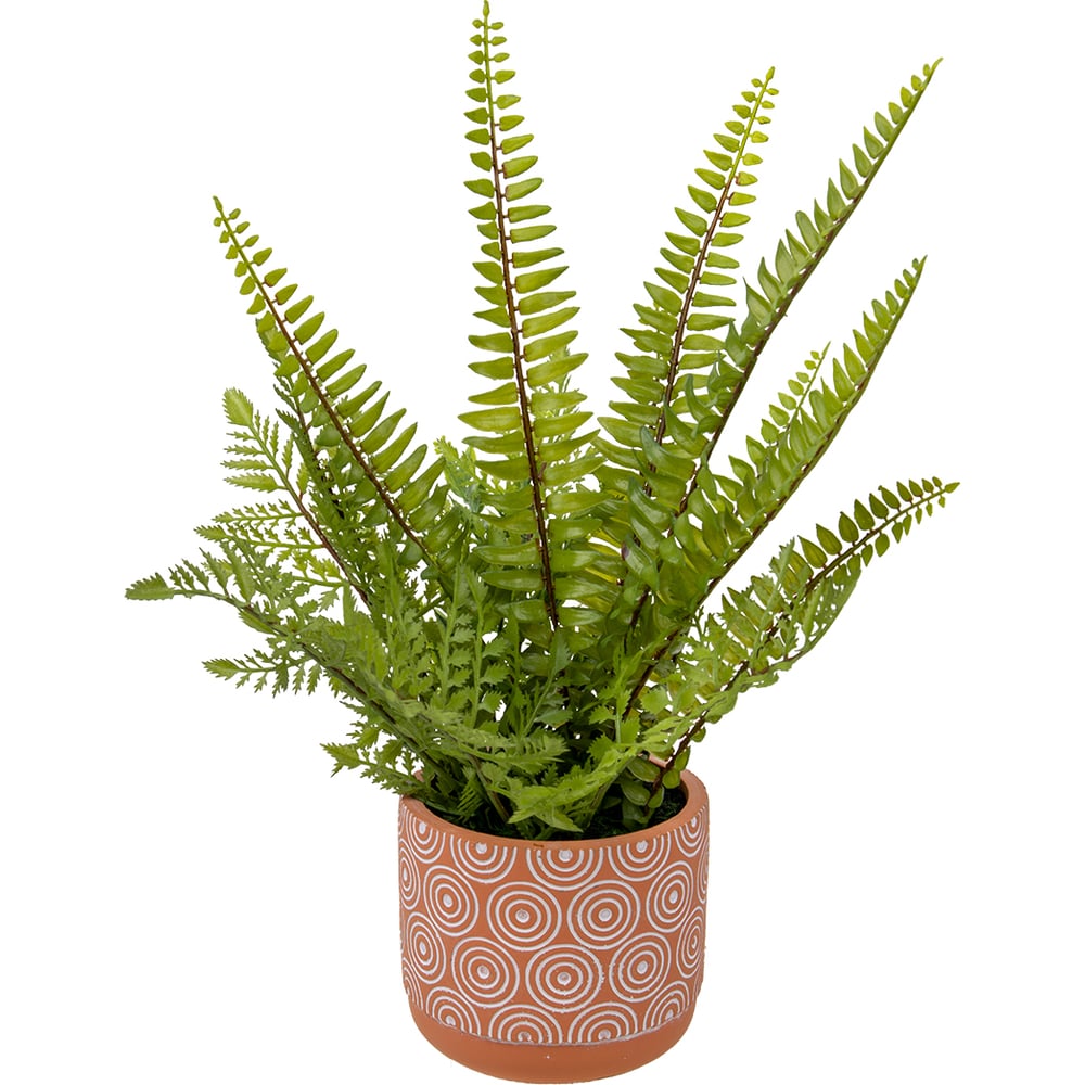 Изображение товара Папоротник искусственный в керамическом горшке 420 мм Mia12