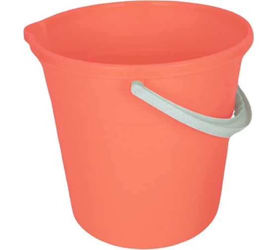 Изображение товара Ведро пищевое Мультипласт Групп 7л, с носиком (10) коралловое MPG0095