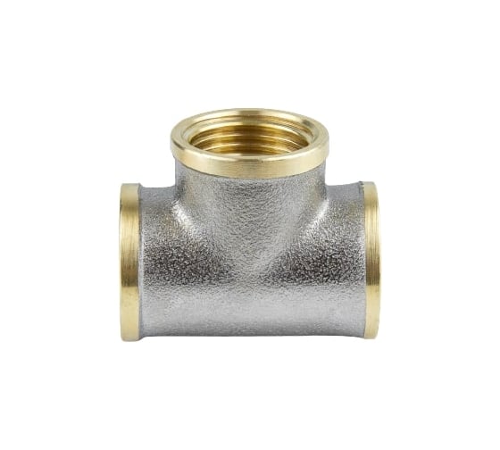 Изображение товара Тройник Aquasfera латунь никелированная Ду50 ВР/ВР 9007-06 027-8894
