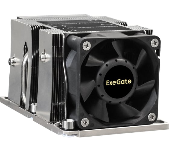 Изображение товара Кулер ExeGate ESNK-P0068APS4.PWM.2U.3647.Cu Al+Cu, 2U, 3 тепловые трубки, LGA3647, Narrow, TDP 205W, Fan 80mm, PWM, 2100-6800RPM, 2 ball bearing, 4pin, 52db, 41 293440