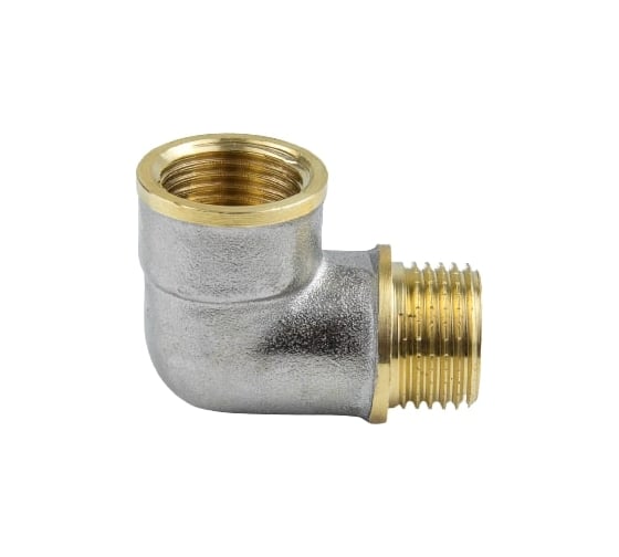 Изображение товара Угольник Aquasfera латунь никелированная, реборд Ду25 ВР/НР 9006-03 027-8888