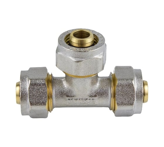 Изображение товара Тройник Aquasfera МП обжимной, латунь Дн26 7011-03 027-9016