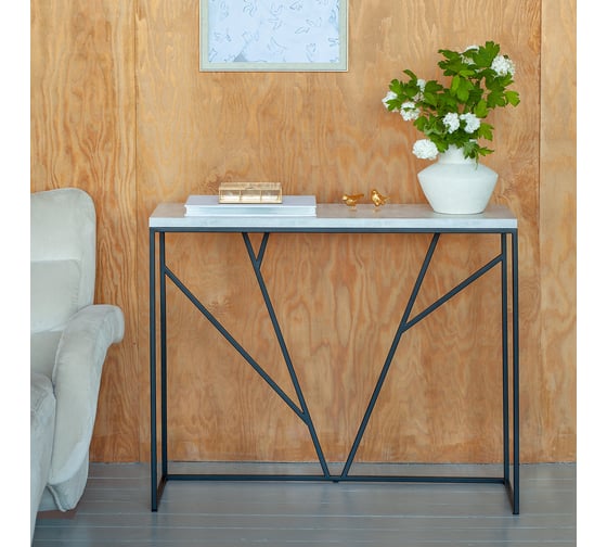 Изображение товара Консоль GreenWeen EVA, черная, ЛДСП Аринария 1000x350x830 GW-KONS-EVA-B-LDSP-AR