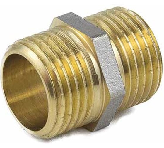 Изображение товара Ниппель Aquasfera латунь никелированная Ду25 НР 9022-03 027-8966