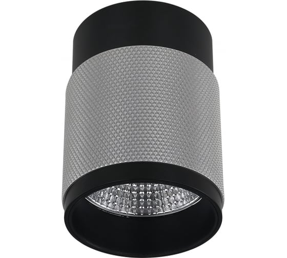 Изображение товара Накладной светодиодный светильник iLEDEX Delta 1955-10W-3000K-36 BK+SL