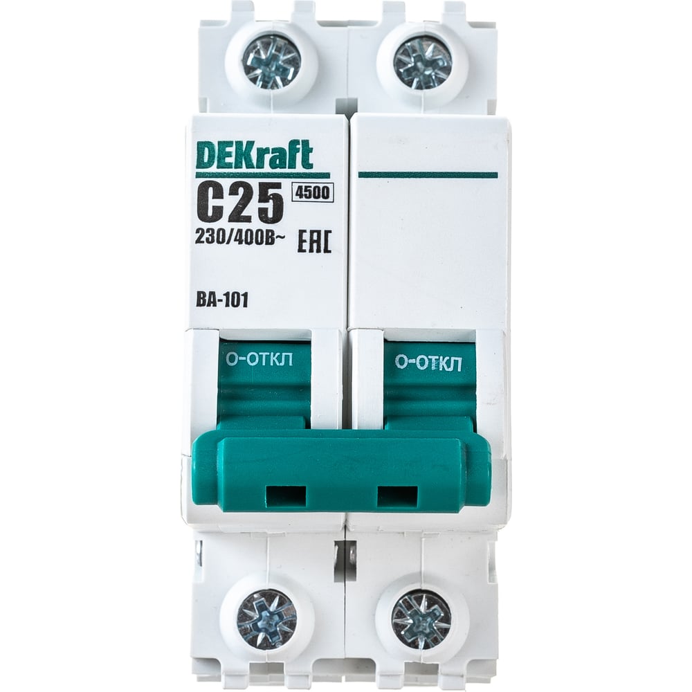 Автоматический выключатель DEKraft автоматический выключатель dekraft ва 103 2p c20 а 6 ка