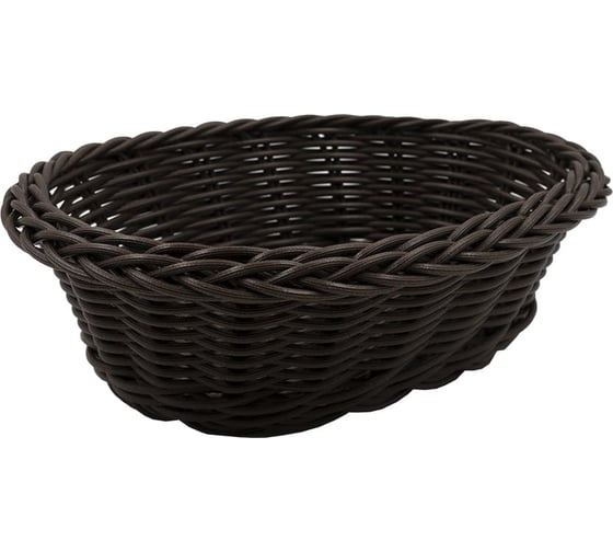 Изображение товара Корзина настольная HANDY HOME овальная Полиротанг, Д230 Ш170 В70, коричневый Zong-12