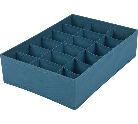 Изображение товара Короб-органайзер HANDY HOME Аквамарин 18 секций, Д340 Ш240 В90, синий Yik-01