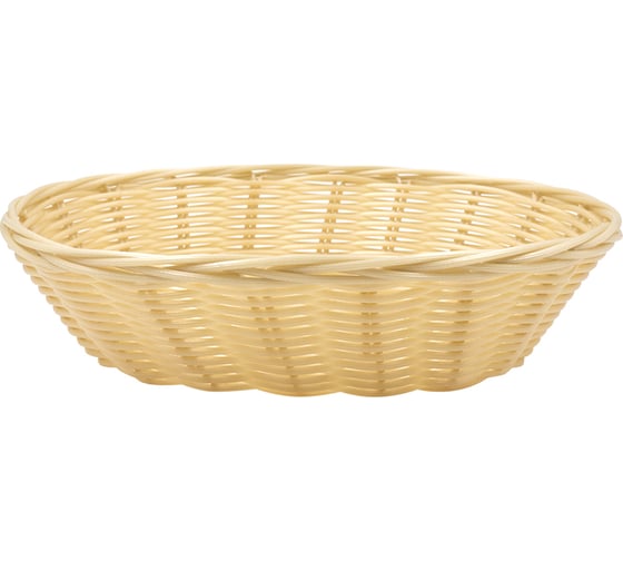 Изображение товара Корзина настольная HANDY HOME овальная Полиротанг, Д240 Ш200 В60, светло-бежевый Zong-01