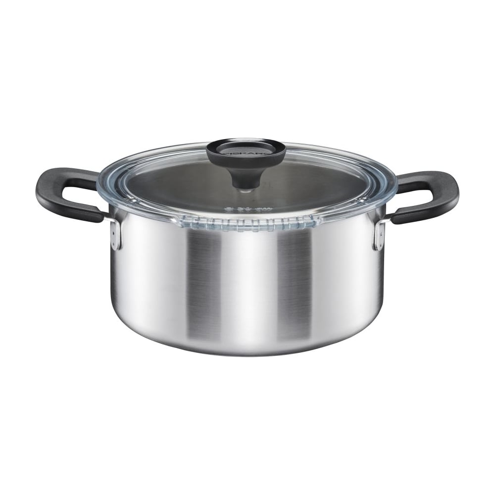 Изображение товара Кастрюля FISKARS с керамическим покрытием 3 л, стеклянная крышка, для газовых и индукционных плит