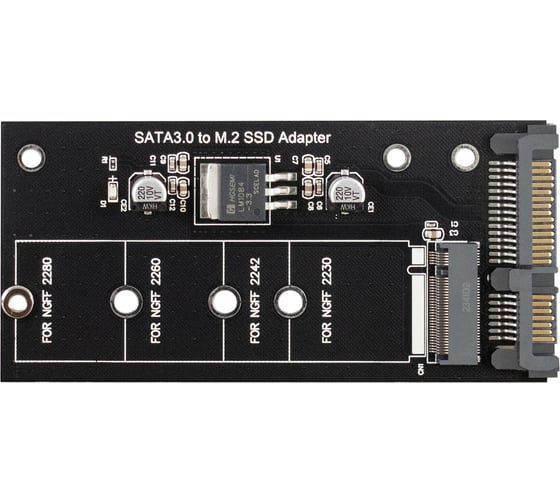 Изображение товара Переходник для подключения SSD с разъемом M.2 NGFF к разъему SATA 6G ExeGate EXE-522 M.2 B key - SATA3.0, 297542