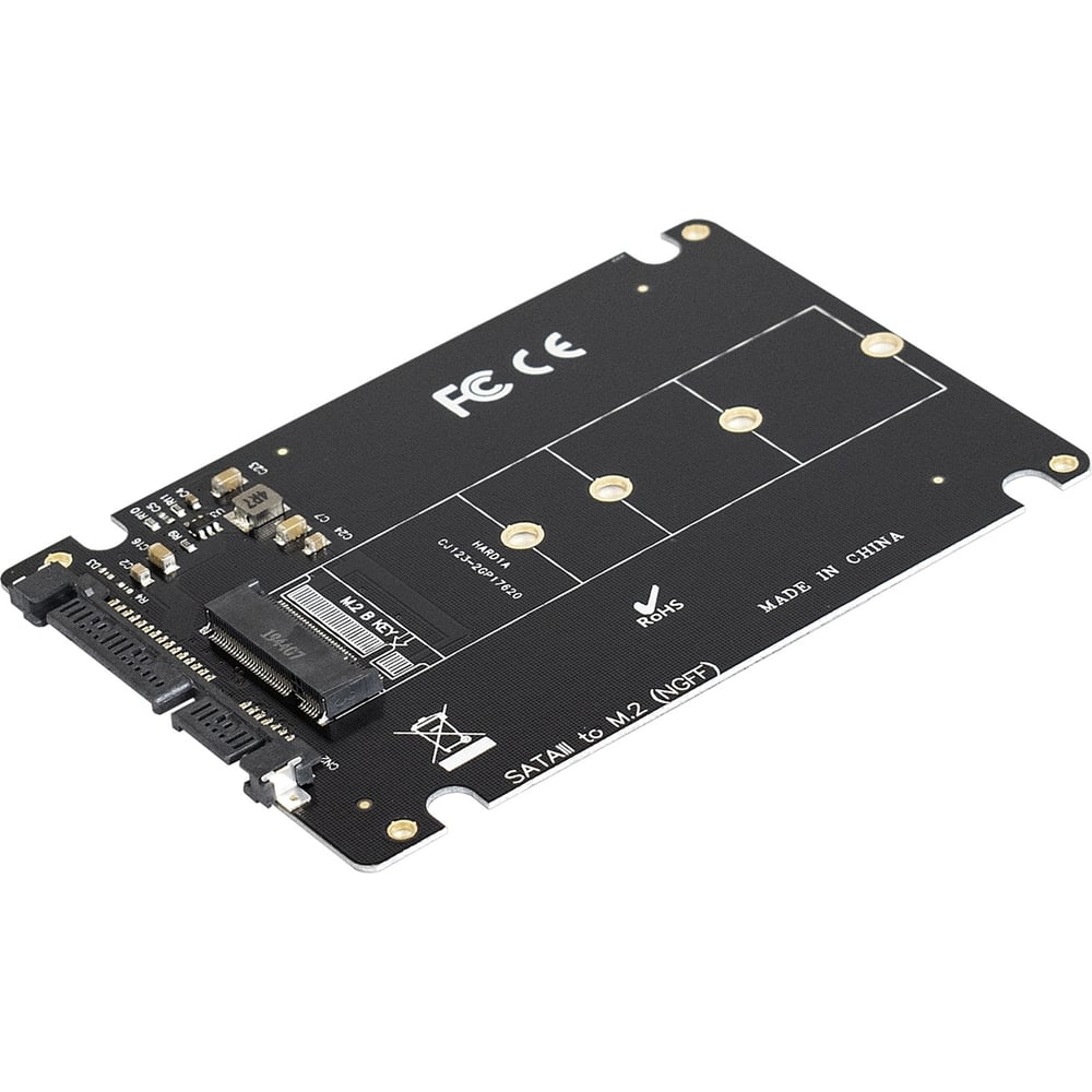 Изображение товара Переходник ExeGate EXE-527 M.2 B key - 2.5" SATA, для установки SSD M.2 в отсек 2.5" 283708