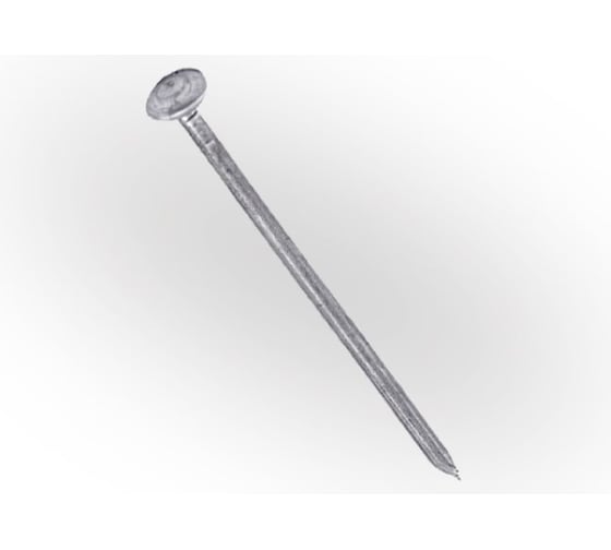 Изображение товара Гвозди для кровли шиферные ЖЕСТЬ с оцинкованной шляпкой, 5x120 мм, 1 кг, пакет УТ-00002074