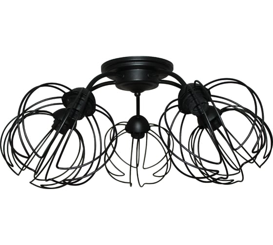 Изображение товара Светильник ЭЛЕТЕХ Долли 151 черный муар НПБ 01-5х60-138 Е27 ИУ 1005404563