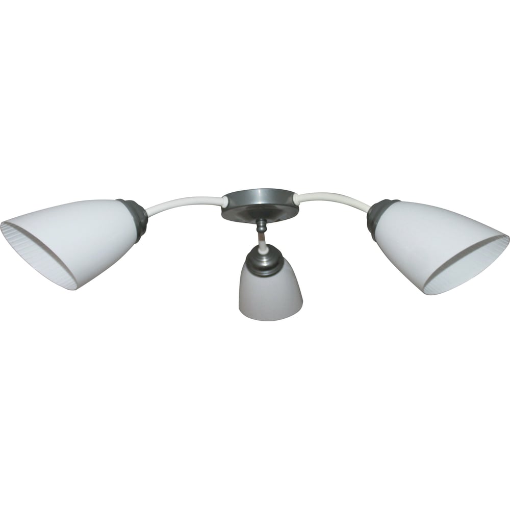 Изображение товара Современный накладной светильник Китти 131 белый хром 3 лампы E27 220В стильный дизайн