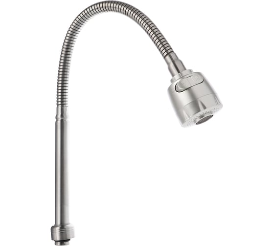 Изображение товара Излив смесителя для кухни СоюзКран гибкий, 50 см, нержавеющая сталь, EPDM, с гайкой, сатин 565-020