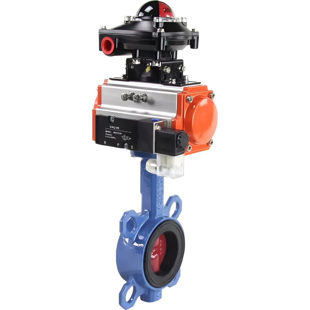 Изображение товара Затвор DN.ru 316L-316L-EPDM Ду40 Ру16 с пневмоприводом