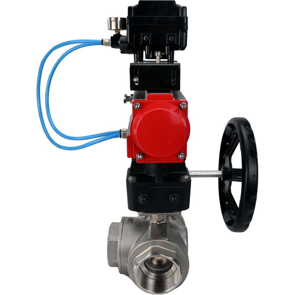 Изображение товара Шаровой кран DN.ru RP.SS316.200.MM.050 ISO L-тип Ду50 Ру63 из нержавеющей стали