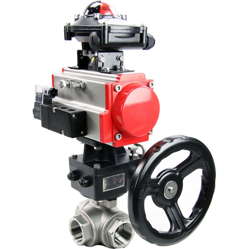 Изображение товара Шаровой кран DN.ru RP.SS316.200.MM.065 ISO L-тип Ду65 Ру40