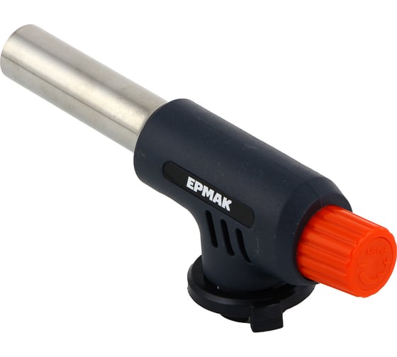 Изображение товара Горелка газ. с пьезорозжигом, ЕРМАК цанговый захват, шир. сопло, ударопрочн.; 15х4х5,5см 333-097