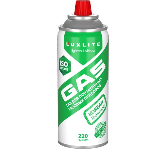 Изображение товара Газ универсальный Luxlite для портативных газовых приборов 14083
