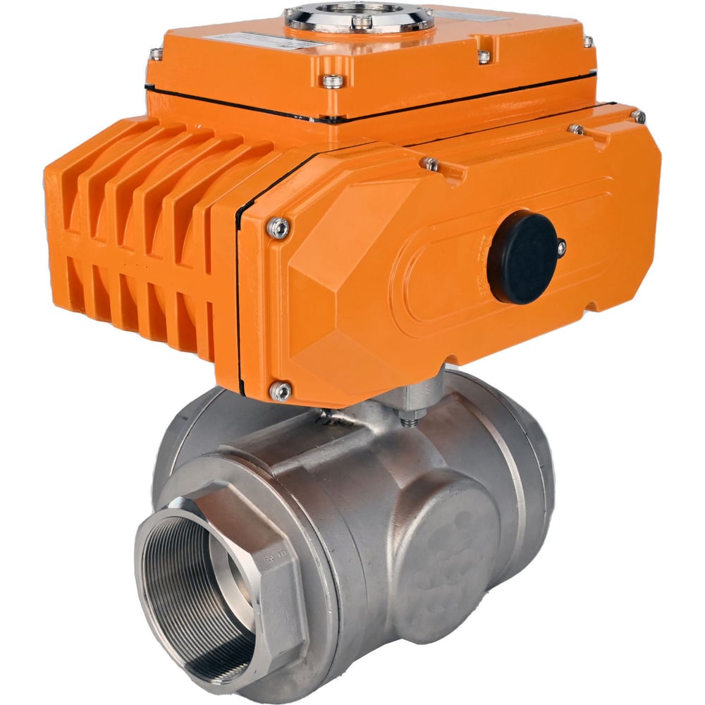 Изображение товара Шаровой кран DN.ru RP.SS316.200.MM.015-ISO трехходовой нержавеющая сталь Ду15 Ру63