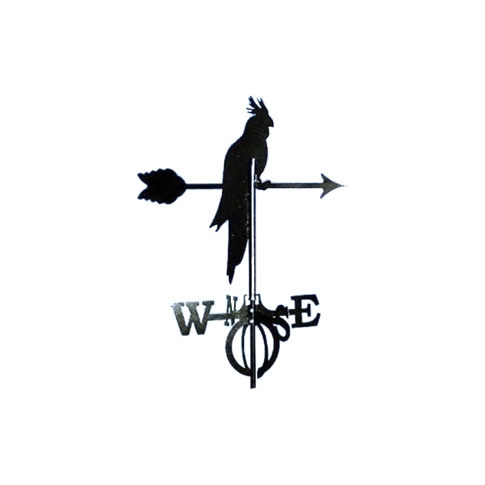 Изображение товара Флюгер GLORI ir Ко Попугай металлический для украшения и ориентации на участке