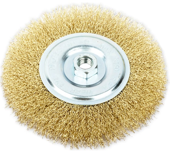 Изображение товара Щетка плоская (150 мм; посадка M14; латунированная проволока) для УШМ ARNEZI R8043150
