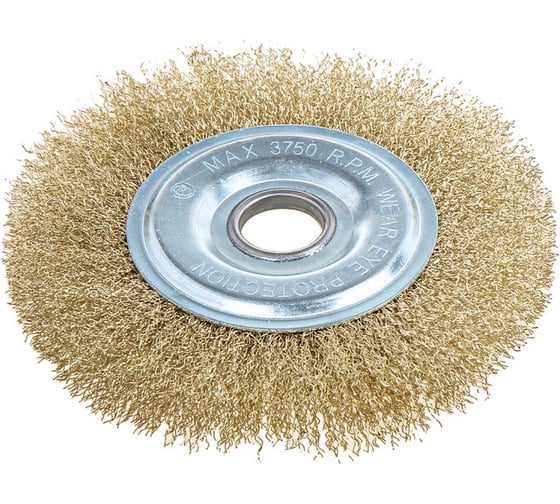 Изображение товара Щетка плоская (150 мм; посадка 22.2 мм; латунированная проволока) для УШМ ARNEZI R8042150