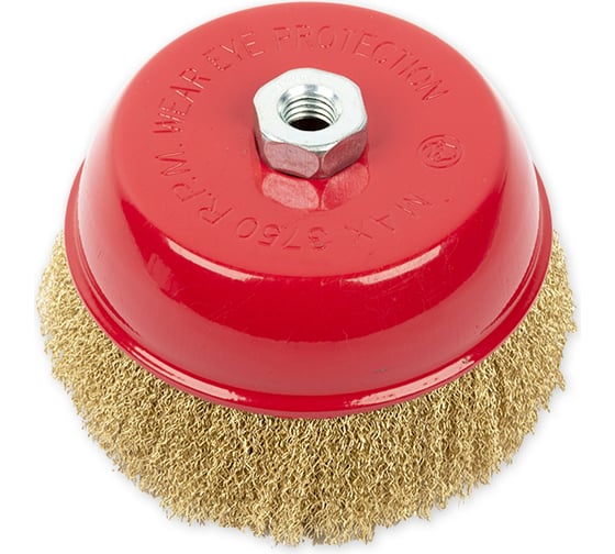 Изображение товара Щетка чашка (150 мм; посадка M14; латунированная проволока) для УШМ ARNEZI R8045150